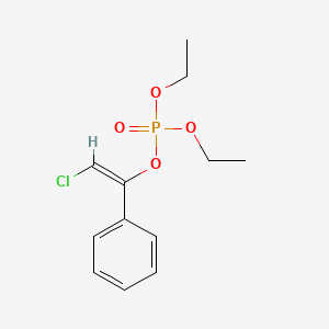molecular formula C12H16ClO4P B14134736 2-Chloro-1-phenylvinyl diethyl phosphate CAS No. 40731-59-7