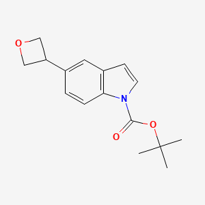 molecular formula C16H19NO3 B14134745 tert-Butyl 5-(oxetan-3-yl)-1H-indole-1-carboxylate 