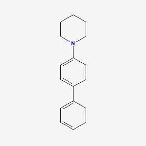 molecular formula C17H19N B14134784 Piperidine, 1-[1,1'-biphenyl]-4-yl- CAS No. 96372-83-7