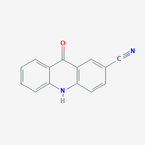 molecular formula C14H8N2O B14134855 9-Oxo-9,10-dihydroacridine-2-carbonitrile 