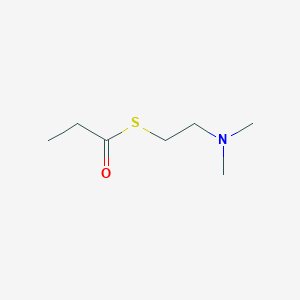 molecular formula C7H15NOS B14134891 S-(2-(Dimethylamino)ethyl) propanethioate CAS No. 24395-12-8