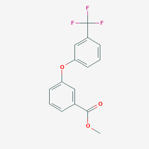 molecular formula C15H11F3O3 B14134907 Methyl 3-(3-(trifluoromethyl)phenoxy)benzoate CAS No. 127389-10-0