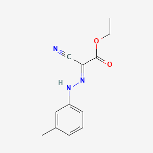 molecular formula C12H13N3O2 B14134924 Acetic acid, cyano((3-methylphenyl)hydrazono)-, ethyl ester CAS No. 3994-20-5
