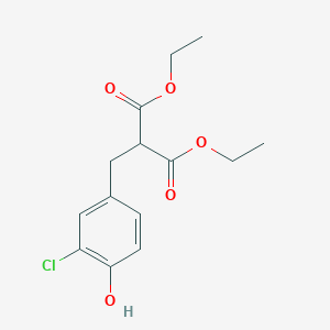 molecular formula C14H17ClO5 B14135003 Diethyl [(3-chloro-4-hydroxyphenyl)methyl]propanedioate CAS No. 88975-45-5