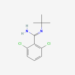 molecular formula C11H14Cl2N2 B14135006 N-(tert-Butyl)-2,6-dichlorobenzimidamide 