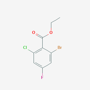 molecular formula C9H7BrClFO2 B1413502 Ethyl 2-bromo-6-chloro-4-fluorobenzoate CAS No. 1805575-83-0