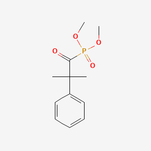 molecular formula C12H17O4P B14135035 Dimethyl (2-methyl-2-phenylpropanoyl)phosphonate CAS No. 89187-60-0