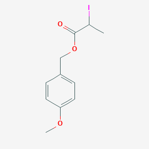 molecular formula C11H13IO3 B14135037 (4-Methoxyphenyl)methyl 2-iodopropanoate 