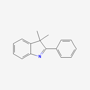 molecular formula C16H15N B14135147 3H-Indole, 3,3-dimethyl-2-phenyl- CAS No. 6636-32-4