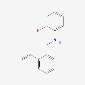molecular formula C15H14FN B14135172 2-Fluoro-N-(2-vinylbenzyl)aniline 