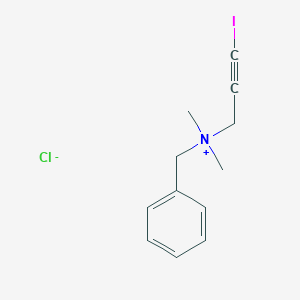 molecular formula C12H15ClIN B14135178 N-Benzyl-3-iodo-N,N-dimethylprop-2-yn-1-aminium chloride CAS No. 89053-09-8