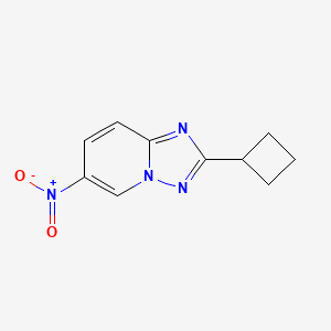 molecular formula C10H10N4O2 B1413520 2-Cyclobutyl-6-nitro-[1,2,4]triazolo[1,5-a]pyridine CAS No. 1823630-58-5