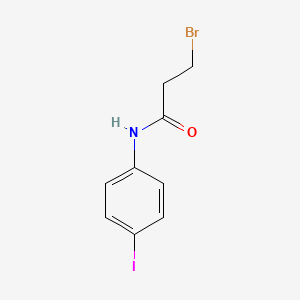 molecular formula C9H9BrINO B14135206 3-bromo-N-(4-iodophenyl)propanamide 