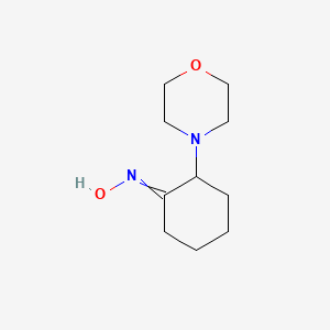 molecular formula C10H18N2O2 B14135263 Cyclohexanone, 2-(4-morpholinyl)-, oxime CAS No. 3542-58-3