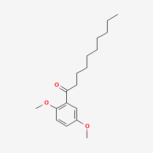 molecular formula C18H28O3 B14135286 Decanophenone, 2',5'-dimethoxy- CAS No. 49710-91-0