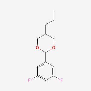 molecular formula C13H16F2O2 B14135313 2-(3,5-Difluorophenyl)-5-propyl-1,3-dioxane CAS No. 202476-46-8