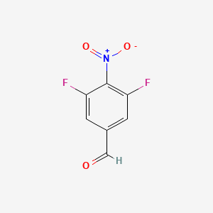molecular formula C7H3F2NO3 B1413532 3,5-Difluoro-4-nitrobenzaldehyde CAS No. 1806335-15-8
