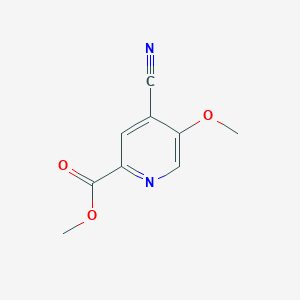 molecular formula C9H8N2O3 B14135368 Methyl 4-cyano-5-methoxypyridine-2-carboxylate CAS No. 89054-97-7