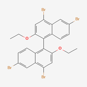 molecular formula C24H18Br4O2 B14135403 Agn-PC-0nhzut CAS No. 1073193-83-5