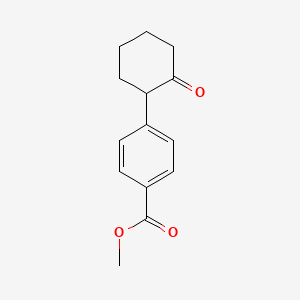 molecular formula C14H16O3 B14135407 Methyl 4-(2-oxocyclohexyl)benzoate 