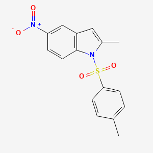 molecular formula C16H14N2O4S B14135428 2-methyl-1-[(4-methylphenyl)sulfonyl]-5-nitro-1H-indole 