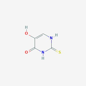 molecular formula C4H4N2O2S B141355 5-Hydroxy-2-mercapto-3H-pyrimidin-4-one CAS No. 126365-49-9
