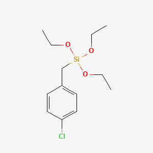 molecular formula C13H21ClO3Si B14135537 (4-Chlorobenzyl)triethoxysilane CAS No. 21700-75-4
