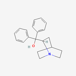 molecular formula C20H23NO B14135542 alpha,alpha-Diphenyl-2-quinuclidinemethanol CAS No. 60999-40-8