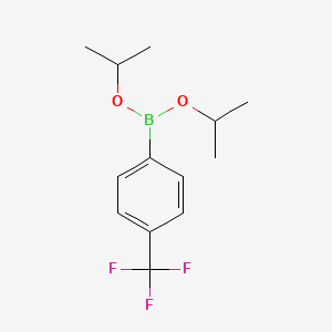 molecular formula C13H18BF3O2 B14135554 Diisopropyl (4-(trifluoromethyl)phenyl)boronate CAS No. 474535-27-8