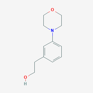 molecular formula C12H17NO2 B14135575 3-(4-Morpholinyl)benzeneethanol 