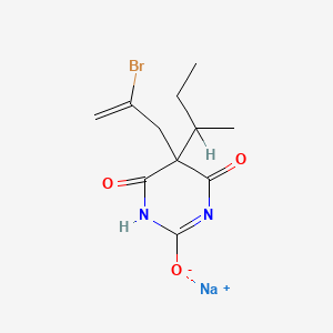 molecular formula C11H14BrN2NaO3 B14135595 Butallylonal sodium CAS No. 3486-86-0