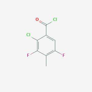 molecular formula C8H4Cl2F2O B14135596 2-Chloro-3,5-difluoro-4-methylbenzoyl chloride CAS No. 103877-23-2