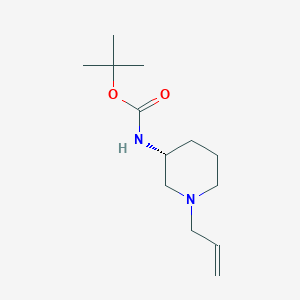 molecular formula C13H24N2O2 B1413561 tert-butyl N-[(3R)-1-(prop-2-en-1-yl)piperidin-3-yl]carbamate CAS No. 1932127-57-5