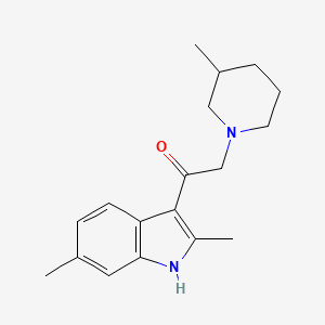 molecular formula C18H24N2O B14135628 1-(2,6-dimethyl-1H-indol-3-yl)-2-(3-methylpiperidin-1-yl)ethanone CAS No. 371125-26-7