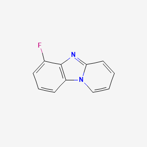 molecular formula C11H7FN2 B14135645 6-Fluoropyrido[1,2-a]benzimidazole 
