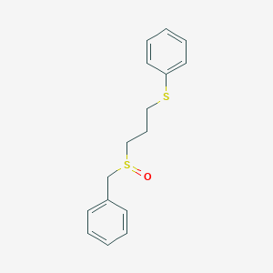 molecular formula C16H18OS2 B14135663 {[3-(Phenylmethanesulfinyl)propyl]sulfanyl}benzene CAS No. 88738-59-4
