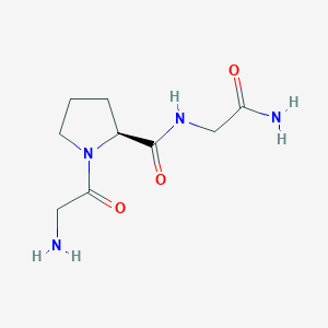 molecular formula C9H16N4O3 B141357 H-Gly-Pro-Gly-NH2 CAS No. 141497-12-3