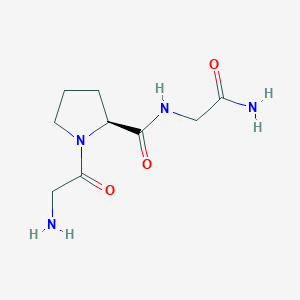 molecular formula C9H16N4O3 B141357 Glycinamide, glycyl-L-prolyl- CAS No. 141497-12-3