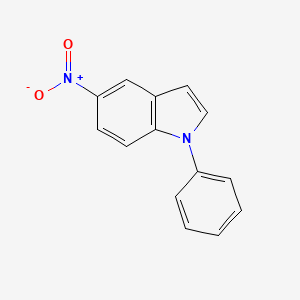 molecular formula C14H10N2O2 B14135788 5-Nitro-1-phenyl-1H-indole 