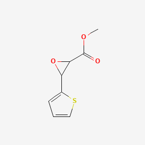 molecular formula C8H8O3S B14135815 Methyl 3-(thiophen-2-yl)oxirane-2-carboxylate CAS No. 66643-82-1