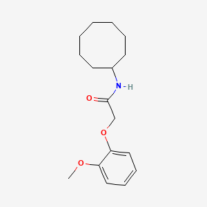 molecular formula C17H25NO3 B14135861 N-cyclooctyl-2-(2-methoxyphenoxy)acetamide CAS No. 585565-81-7