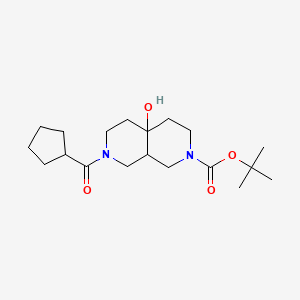 tert-Butyl 7-(cyclopentylcarbonyl)-4a-hydroxyoctahydro-2,7-naphthyridine-2(1H)-carboxylate
