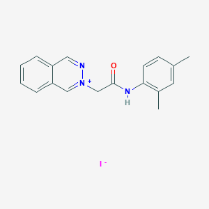 molecular formula C18H18IN3O B14135876 2-(2-((2,4-Dimethylphenyl)amino)-2-oxoethyl)phthalazin-2-ium iodide CAS No. 522629-43-2