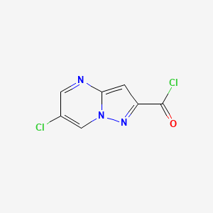 molecular formula C7H3Cl2N3O B14135879 6-Chloro-pyrazolo[1,5-A]pyrimidine-2-carbonylchloride CAS No. 889939-51-9