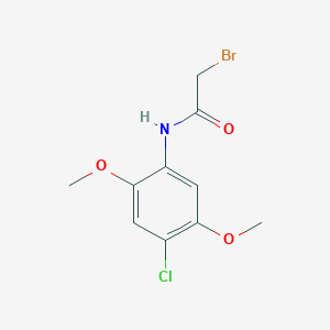 molecular formula C10H11BrClNO3 B14135903 2-bromo-N-(4-chloro-2,5-dimethoxyphenyl)acetamide CAS No. 349120-94-1