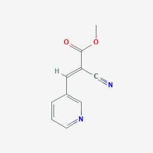 molecular formula C10H8N2O2 B14135918 methyl (E)-2-cyano-3-pyridin-3-ylprop-2-enoate CAS No. 40749-43-7