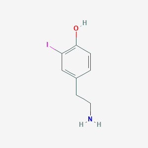 molecular formula C8H10INO B14135921 4-(2-Aminoethyl)-2-iodophenol CAS No. 3953-14-8