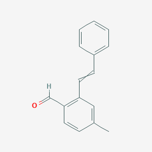 (E)-4-methyl-2-styrylbenzaldehyde