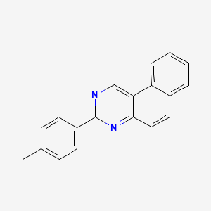molecular formula C19H14N2 B14136048 3-(4-Methylphenyl)benzo[F]quinazoline CAS No. 88737-76-2
