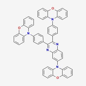 molecular formula C56H35N5O3 B14136083 10-[2,3-Bis(4-phenoxazin-10-ylphenyl)quinoxalin-6-yl]phenoxazine 